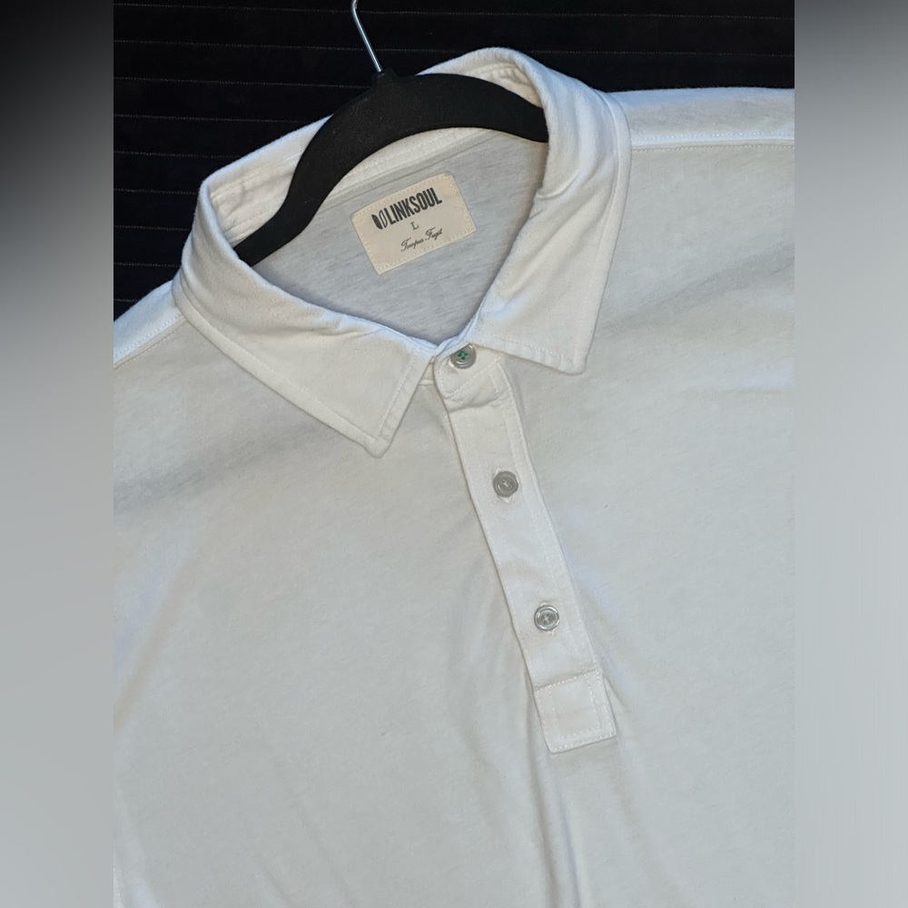 Linksoul Premium White Polo Shirt
